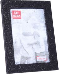 Medinis nuotraukų rėmelis SHINY GLITTER BLACK, 10x15 cm