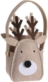 Veltinis krepšelis REINDEER, 15x8x19 cm