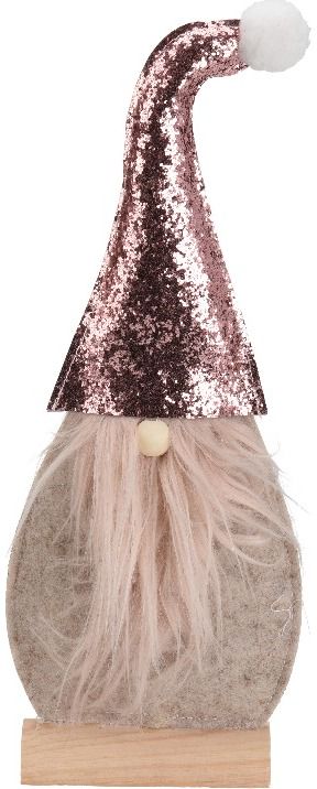 Kalėdinė dekoracija SANTA FELT&MUSTACHE, 15x4x31 cm