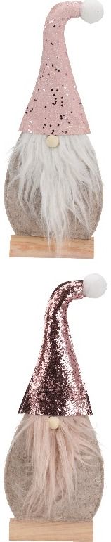 Kalėdinė dekoracija SANTA FELT&MUSTACHE, 15x4x31 cm