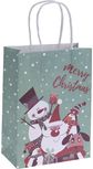 Kalėdinis dovanų maišelis MERRY CHRISTMAS FRIENDS, 15x8x21 cm