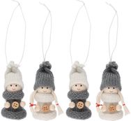 Winteria dekoracijos, 4 vnt.