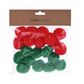 Pomponai CRAFTS rankdarbiams, 4,0 cm, 20 vnt, 3 spalvų