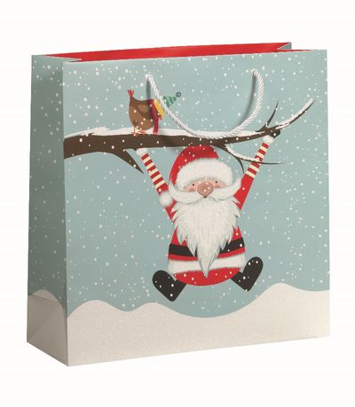 Kalėdinis dovanų maišelis SWINGING SANTA MAXI, 33x12x33 cm