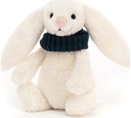 Pliušinis žaislas zuikis BASHFUL Snug Bunny Teal (mažas)