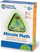 Aritmetinių veiksmų treniruoklis LR MINUTE MATH ELECTRONIC FLASH CARD™