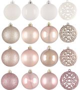 Eglutės burbulų rinkinys WINTERIA MIX, 6 cm, 9 vnt.