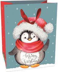 Dovanų maišelis CHRISTMAS PENGUIN, M