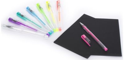 Geliniai rašikliai TCD PASTEL, 8 vnt
