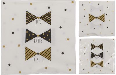 Popierinės stalo servetėlės PARTY TIME DOTS, 33x33 cm, 20 vnt.
