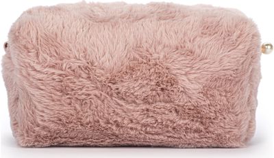 Kosmetinė POSH+POP Cosy Pink, kailinė, rožinės sp.