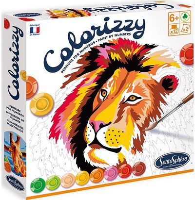 Kūrybinis rinkinys COLORIZZY tapymas pagal skaičius Savana