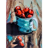 Tapyba pagal numerius CHERRY IN A MUG Cherry 30x40