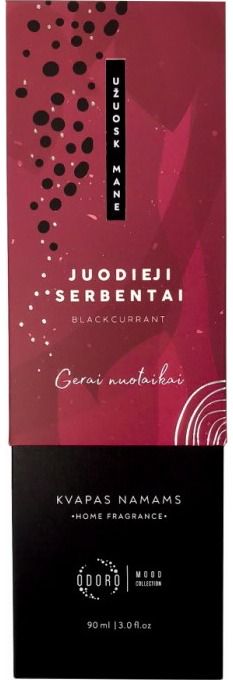 Kvapas namams ODORO MOOD JUODIEJI SERBENTAI