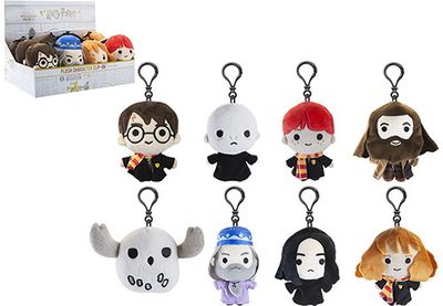 Pliušinis žaislas - pakabukas HARRY POTTER PLUSH CLIP CDU 8 ASST