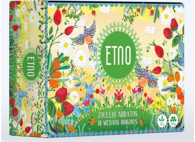 Arbatos rinkinys ETNO ARBATA IR MEDUS (kartoninė dėžutė)