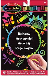 Nutrinamos kortelės Scratch Art Sheets: Rainbow
