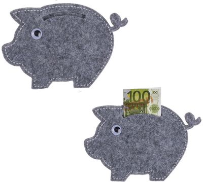 Veltinis dovanų vokelis PIG&MOUSE, 13x10 cm