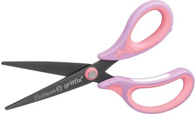 Žirklės Pelikan GRIFFIX NEON R, 15 cm, rausvos