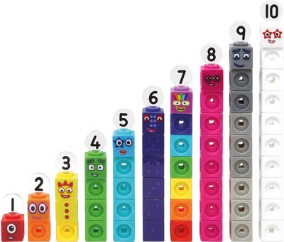 Matematinis žaidimas LR Mathlink® Cubes Numberblocks 1-10 Activity Set