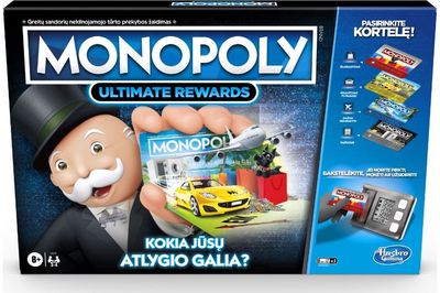 Stalo žaidimas MONOPOLY super elektroninė bankininkystė LT