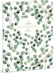 Aplankas kartoninis BOTANIC LEAF su guma, A4