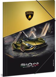 Aplankas plastikinis LAMBORGHINI 5066 su guma, A4