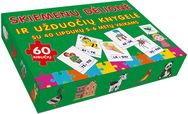 Skiemenų dėlionė ir užduočių knygelė su 40 lipdukų 5-6 metų vaikams