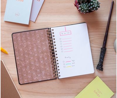 Užrašinė HARRY POTTER GLASSES su spirale, A5, taškeliais