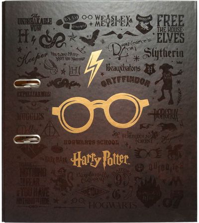 Segtuvas HARRY POTTER GLASSES su 2 žiedais, A4