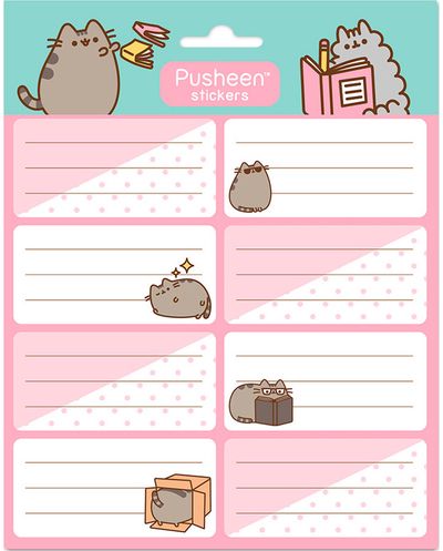 Lipdukai sąsiuviniams PUSHEEN ROSE