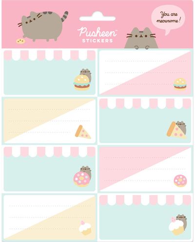 Lipdukai sąsiuviniams PUSHEEN FOODIE