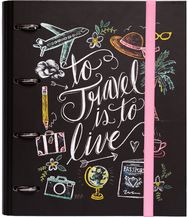 Segtuvas LILY & VAL su 4 žiedais ir guma, A4