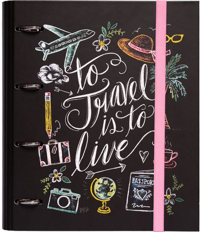 Segtuvas LILY & VAL su 4 žiedais ir guma, A4