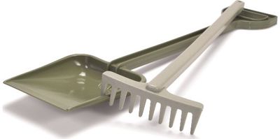 Kastuvėlio ir grėblio komplektas GREEN BEAN SHOVEL 50 cm (perdirbto plastiko)
