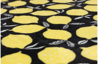 Pledas LEMON BLACK, 127x152 cm