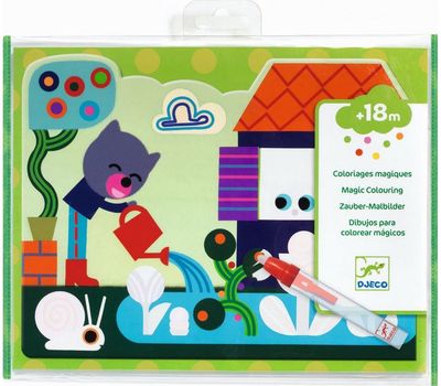 Kūrybinis rinkinys DJECO spalvinimas vandeniu Hidden in the garden