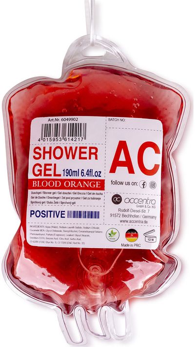 Dušo želė BLOOD BAG, 190 ml