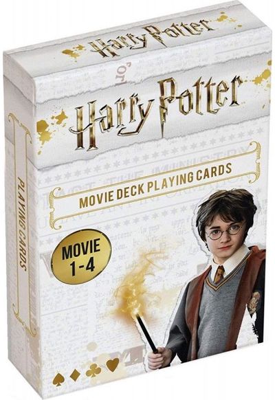 Žaidimo kortos HARRY POTTER movie su 1 - 4 filmų vaizdais