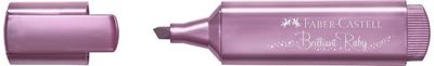 Teksto žymeklis Faber-Castell METALLIC kirstu galiuku, Ruby