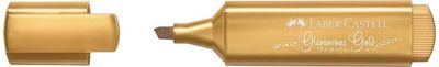 Teksto žymeklis Faber-Castell METALLIC kirstu galiuku, Gold