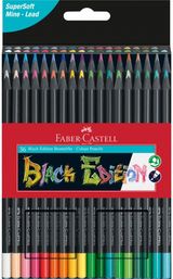 Spalvoti pieštukai Faber-Castell BLACK EDITION, 36 spalvos