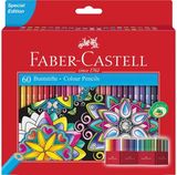 Spalvoti pieštukai Faber-Castell CASTLE, 60 spalvų