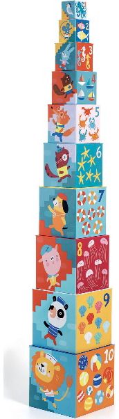 Lavinamieji kubai DJECO 10 BEACH blocks