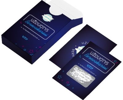 Nutrinamos kortelės BERNVAKARIO UŽDUOTYS