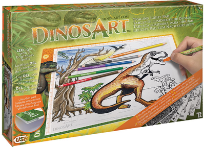 Kūrybinis rinkinys DINOS ART Tracing Light Pad