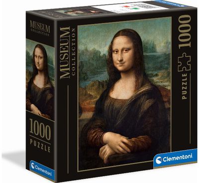 Dėlionė MUSEUM Leonardo Da Vinči Mona Lisa SQUARE BOX 1000 d.