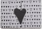 Staigmenų dėžutė BLACK HEART, 12x8 cm