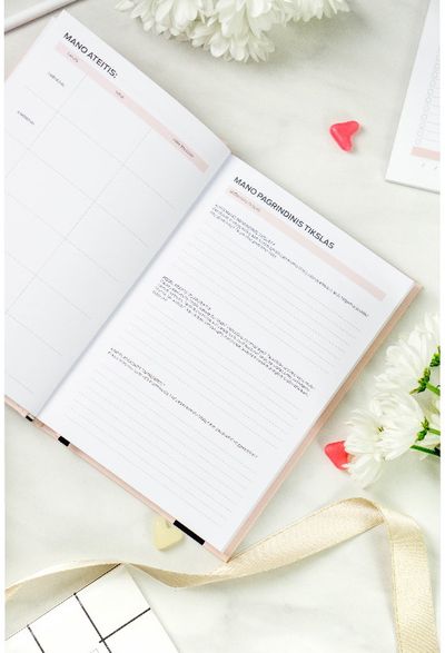 Produktyvumo dienoraštis SVAJOK. PLANUOK. PASIEK