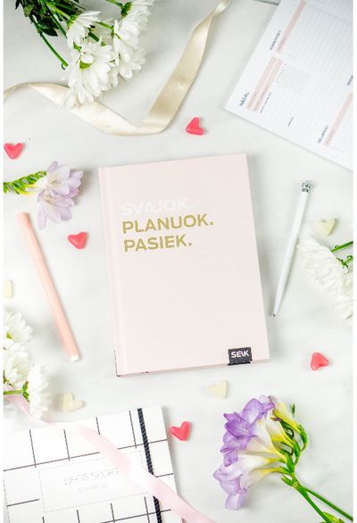 Produktyvumo dienoraštis SVAJOK. PLANUOK. PASIEK